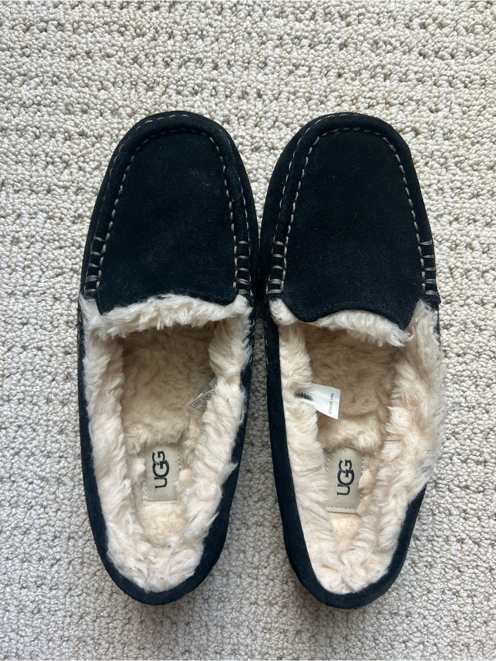 UGG Ansley Suede Slippers Black US 9